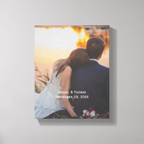 Photo Customize Personalize Wedding  Canvas Print