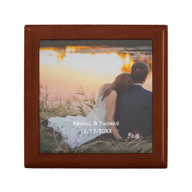 Photo Customize Wedding Engagement Gift Box (Front)