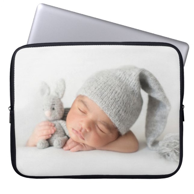 Photo Customized Personal Picture Modern Laptop Sleeve (Front)