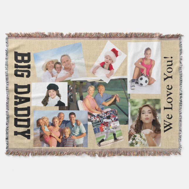 Photo Customized Throw Blanket - SRF (Front)
