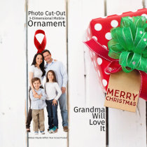 Photo Cut-Out 3-Dimensional Mobile Ornament