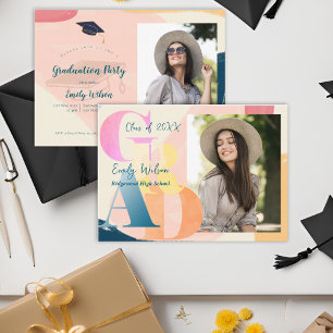 Photo Cute 2026 Graduation Party Mini Invitation