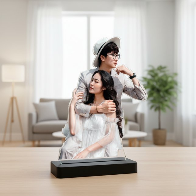 Photo Cutout Sculpture  (Photo Cutout Sculpture -Optic clear front, and high gloss black back)