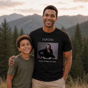 Photo Dad man myth legend kids T-Shirt