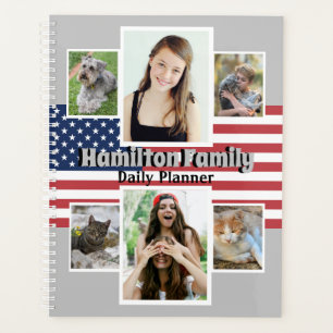 Photo Daily Planner - American Flag HAMbWG