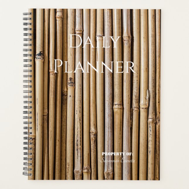 Photo Daily Planner Bamboo - HAMbWG (Front)