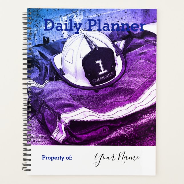 Photo Daily Planner Firefighter - HAMbWG (Front)