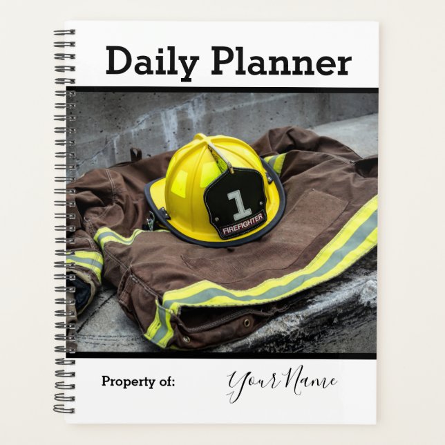 Photo Daily Planner Firefighter - HAMbWG (Front)