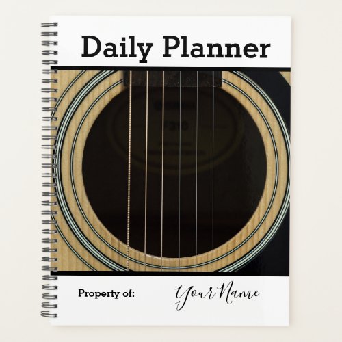 Photo Daily Planner Guitar Theme HAMbWG