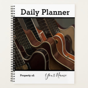 Photo Daily Planner Guitar Theme HAMbWG