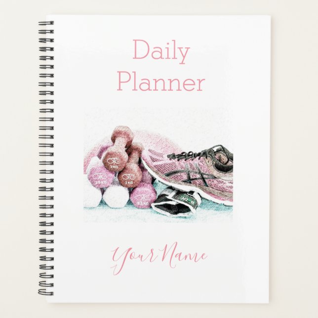 Photo Daily Planner Gym Theme - HAMbWG (Front)