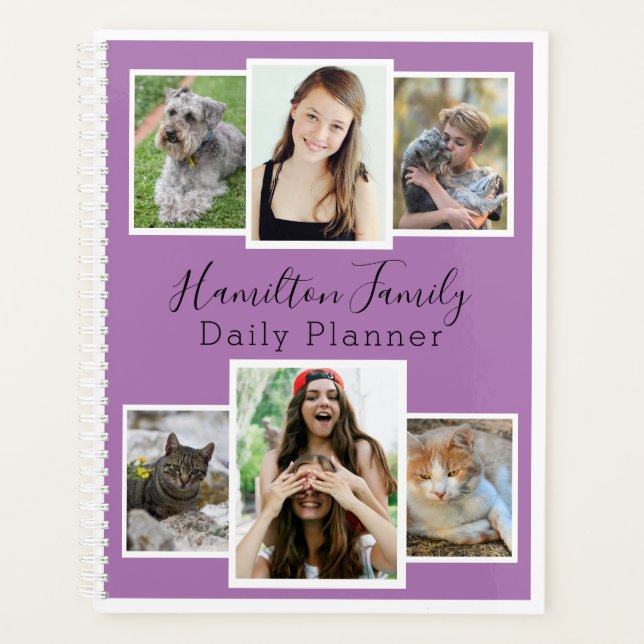Photo Daily Planner - Purple Plum HAMbWG (Front)