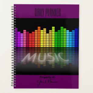 Photo Daily Planner Sound Bars Music Theme HAMbWG