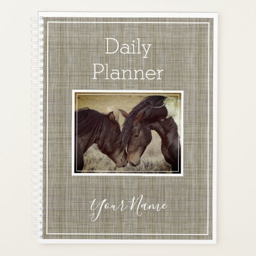Photo Daily Planner with Horse _ HAMbWG