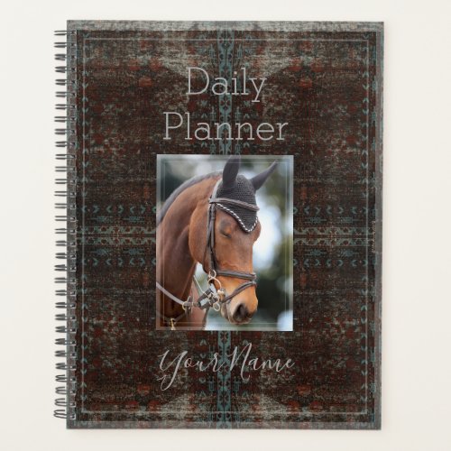 Photo Daily Planner with Rustic Look _ HAMbWG