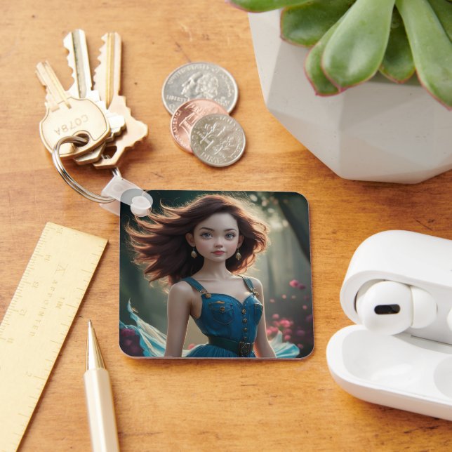 Photo Dancing Princess Keychain (Desk)