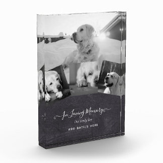 PHOTO Dog Memorial Gift- Pet Loss Keepsake Collage