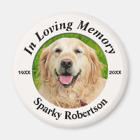 Photo Dog Memorial Magnet