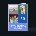 Photo Editable Family And Friends Birthday Card<br><div class="desc">A cute and colorful birthday card for that special someone in your life. The stylish text is editable for any age and it's easy to personalize this card with photos from family and friends.</div>