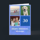 Photo Editable Family And Friends Birthday Card<br><div class="desc">A cute and colorful birthday card for that special someone in your life. The stylish text is editable for any age and it's easy to personalize this card with photos from family and friends.</div>
