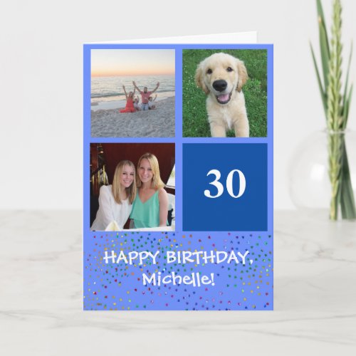Photo Editable Family And Friends Birthday Card 