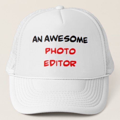 photo editor awesome trucker hat