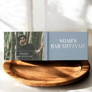 Photo Elegant Bar Mitzvah Foil Guest Book