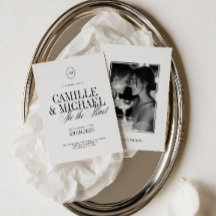 Photo Elegant Calligraphy Tie the Knot Wedding