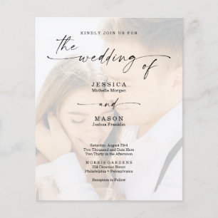 Photo Elegant Photo Wedding Invitation Flyer