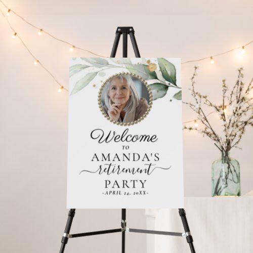Photo Elegant Retirement Party Welcome Sign