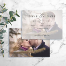 Photo elegant script simple modern wedding