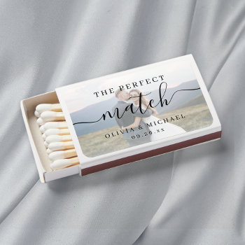 Photo Elegant The Perfect Match Wedding Favors by AvaPaperie at Zazzle