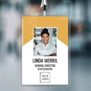 Photo Employee Company Logo Corporate Security Badge