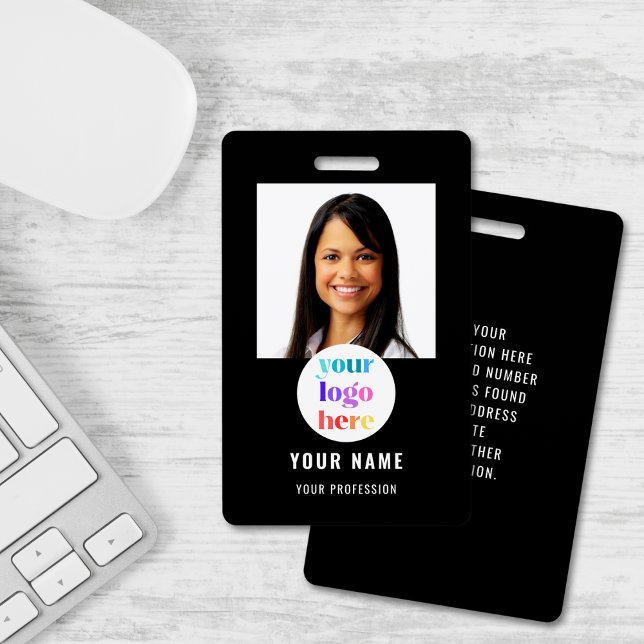 Photo Employee Logo Black Badge (Creator Uploaded)