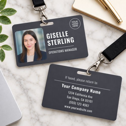 Photo Employee Logo Security Badge