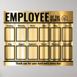 Photo Employee Of The Month Recognition Display Po Poster at Zazzle