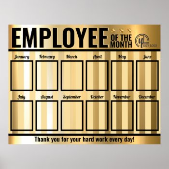 Photo Employee Of The Month Recognition Display Po Poster by yourockawards at Zazzle