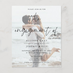 Photo Engagement Invitation