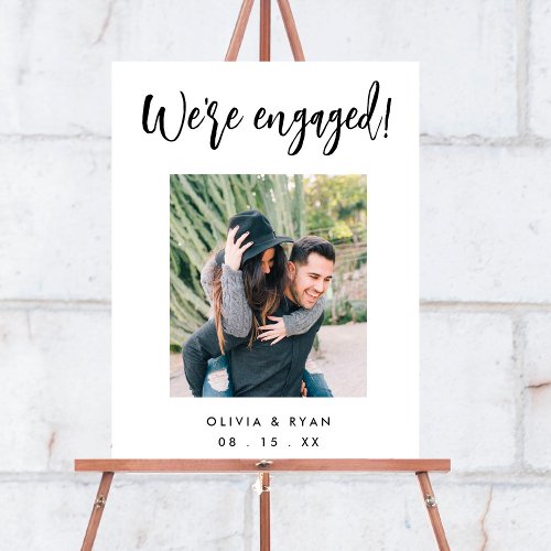 Photo Engagement Party Supplies Welcome Sign