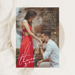 Photo Engagement Party Thank You Card<br><div class="desc">Photo Engagement Party Thank You Card</div>