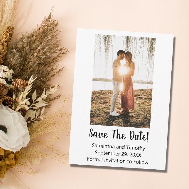 Photo Engagement Wedding Save The Date Card (Creator Uploaded)