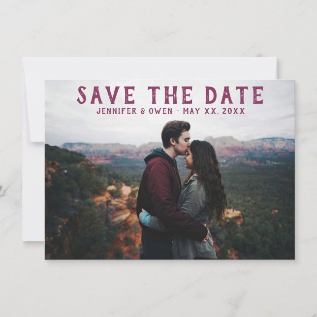 Photo Engagment Wedding Announcement (Front)