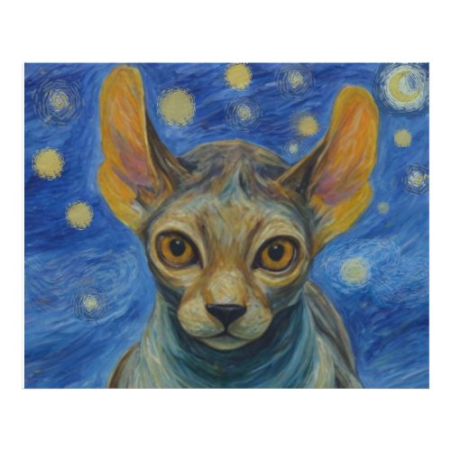 Photo Enlargement Elf Sphynx Cat Wall Art