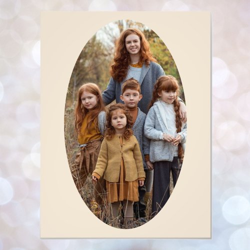 Photo Enlargement Oval Template Ready to Frame