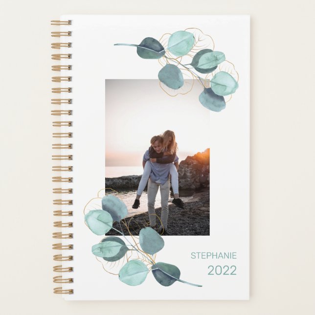 Photo Eucalyptus 2022 Calendar Personalized Planne Planner (Front)