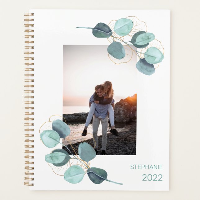Photo Eucalyptus 2022 Calendar Personalized Planner (Front)