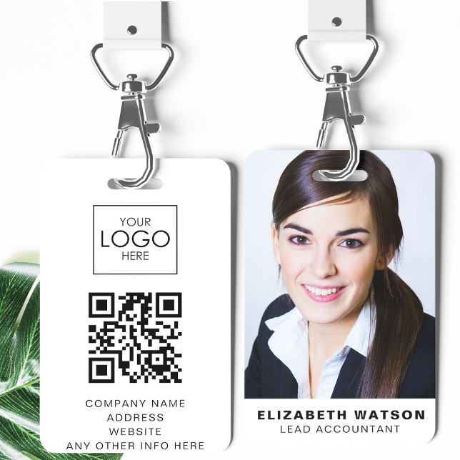Photo Event ID Custom Lanyard Name Tag QR Code Badge (Creator Uploaded)
