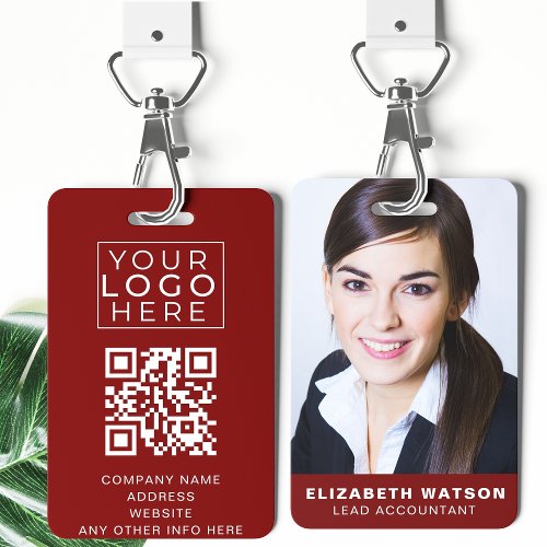 Photo Event ID Custom Lanyard Name Tag QR Code Badge