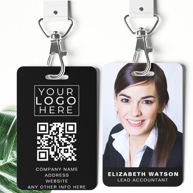 Photo Event ID Custom Lanyard Name Tag QR Code Badge (Creator Uploaded)
