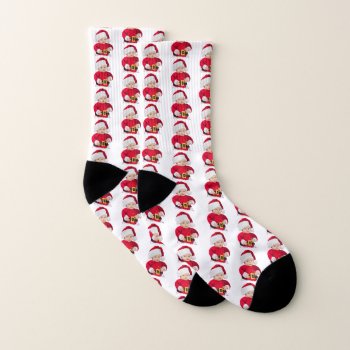 Photo Face All-over-print Socks by ChristmasBellsRing at Zazzle